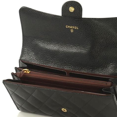 chanel wallet medium size|Chanel classic long flap wallet.